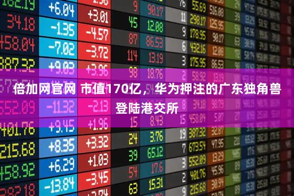 倍加网官网 市值170亿，华为押注的广东独角兽登陆港交所